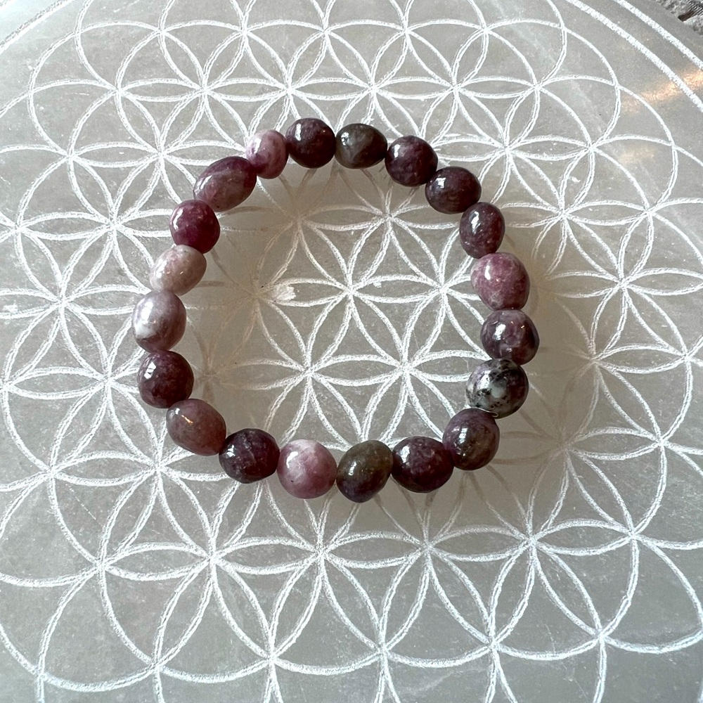 Crown Chakra | lepidolite bracelet | 8mm